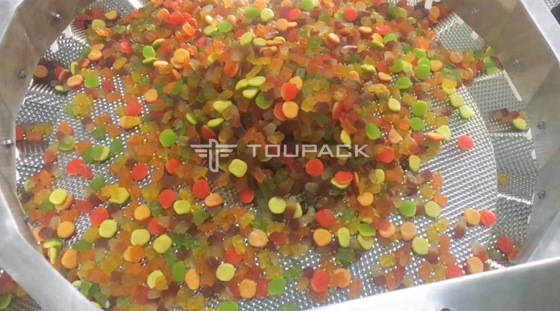 دستگاه بسته بندی پرکننده شمارش خودکار برای کیسه بالش از پیش ساخته شده آب نبات خرس صمغی Doypack