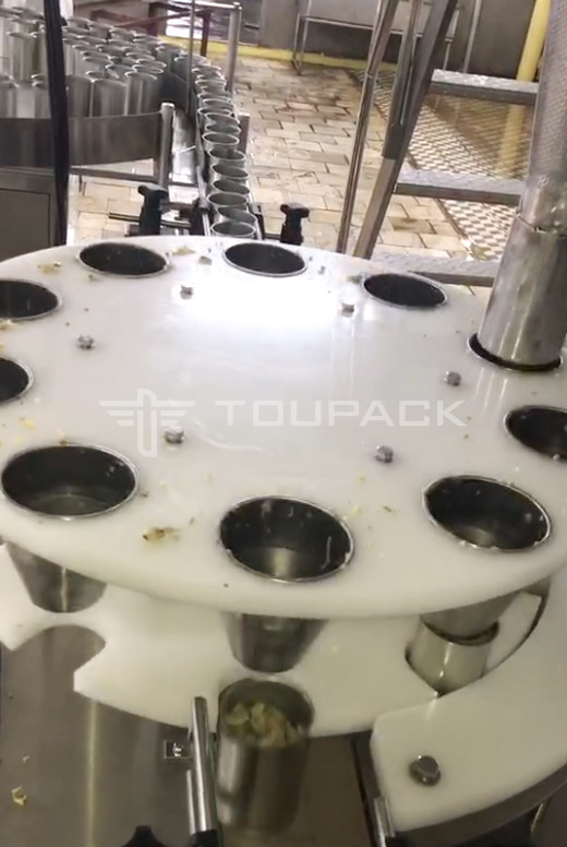 ماشین پر کردن و مهر و موم اتوماتیک برای بطری قوطی 10-500g گوشت حلزون کنسرو شده