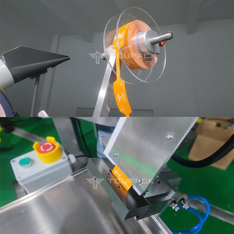 دستگاه بسته بندی نیم اتوماتیک کیسه های سیتروس Net Sweet Potato Orange Mesh Bag Fruit Packaging Machine