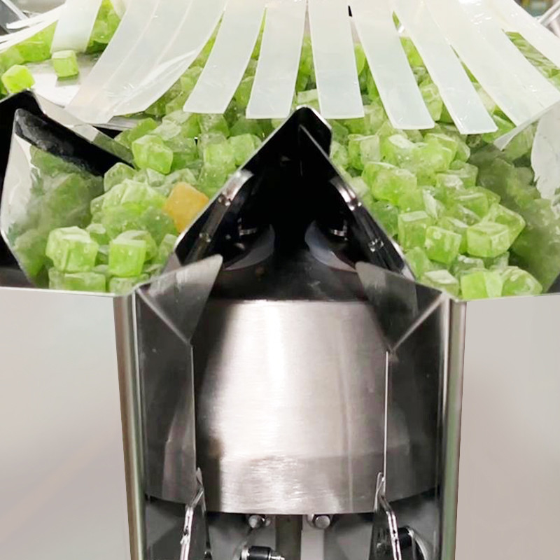دستگاه بسته بندی عمودی دانه های پستال با کارایی بالا PLC برای بسته بندی بسته بندی برچسب گذاری پر کردن کیسه بسته بندی