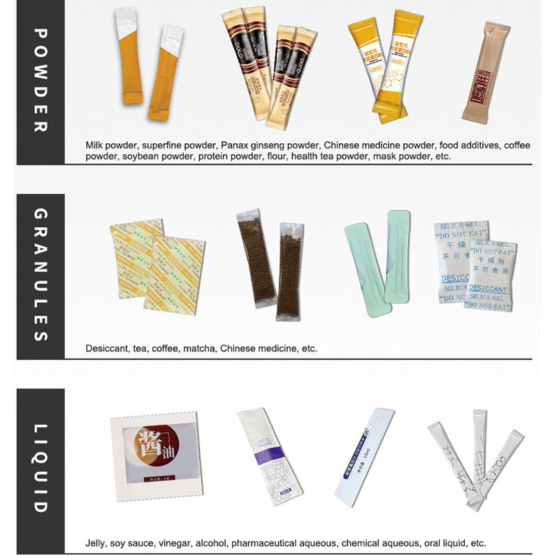 دستگاه بسته‌بندی و پرکن سس کچاپ Vffs کاملاً اتوماتیک، چند ردیفه، عمودی، 4 طرفه، دستگاه بسته‌بندی ساشه سس گوجه فرنگی