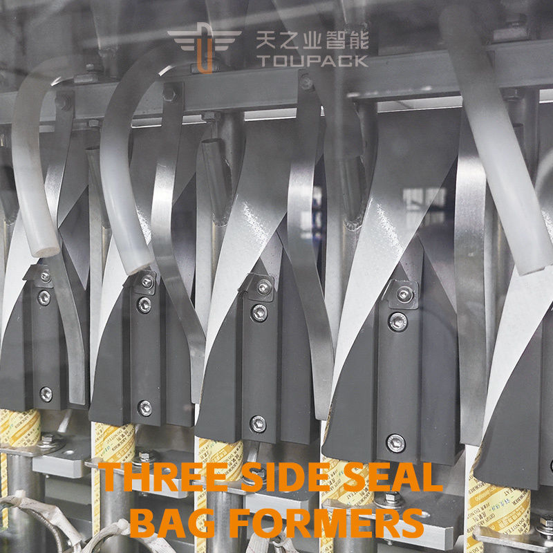 دستگاه بسته‌بندی و پرکن سس کچاپ Vffs کاملاً اتوماتیک، چند ردیفه، عمودی، 4 طرفه، دستگاه بسته‌بندی ساشه سس گوجه فرنگی