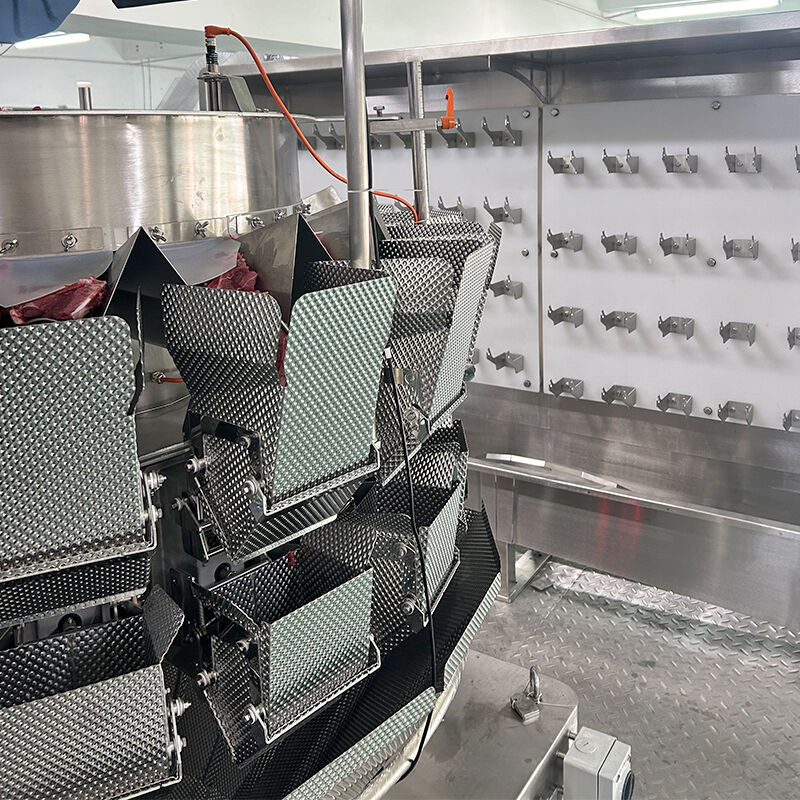 بسته بندی اتوماتیک بسته بندی مواد غذایی کیسه سرخ کن مرغ مخلوط سالاد وزن و پر کردن دستگاه بسته بندی غذاهای دریایی یخ زده