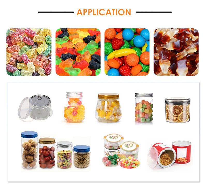 CE کارخانه تراشه های خودکار سفارشی سازی شده شیرینی پر کردن و بسته بندی خط تولید دستگاه بسته بندی میان وعده برای شیشه / بطری / قوطی