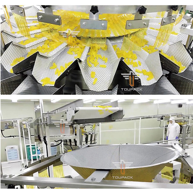 خط تولید دستگاه بسته‌بندی گرانول آلو خشک با دقت بالا برای دستگاه پرکننده شیشه، قوطی، تنقلات پاپ کورن آب نبات