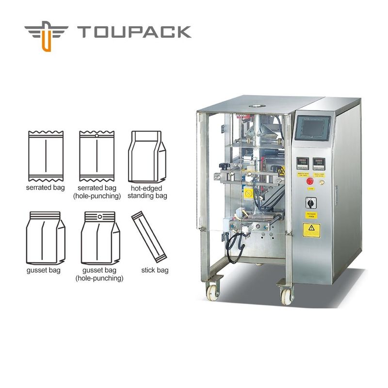 PLC کنترل 100 کیسه / دقیقه ماشین بسته بندی مواد غذایی میان وعده ، دستگاه بسته بندی ذرت بو داده