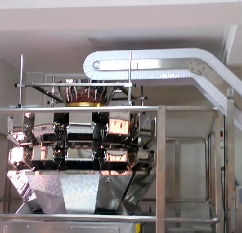 5000 گرم دستگاه بسته بندی توزین قیف چند سر برای صنایع غذایی کارخانه 60 BPM شکر
